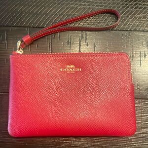 Red Coach wristlet